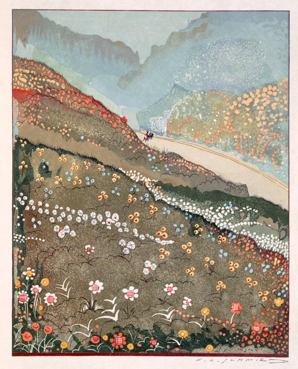 来自&39;Kim&39;的插图，由Rudyard Kipling，酒吧。 1930 作者 弗朗索瓦路易斯史密斯