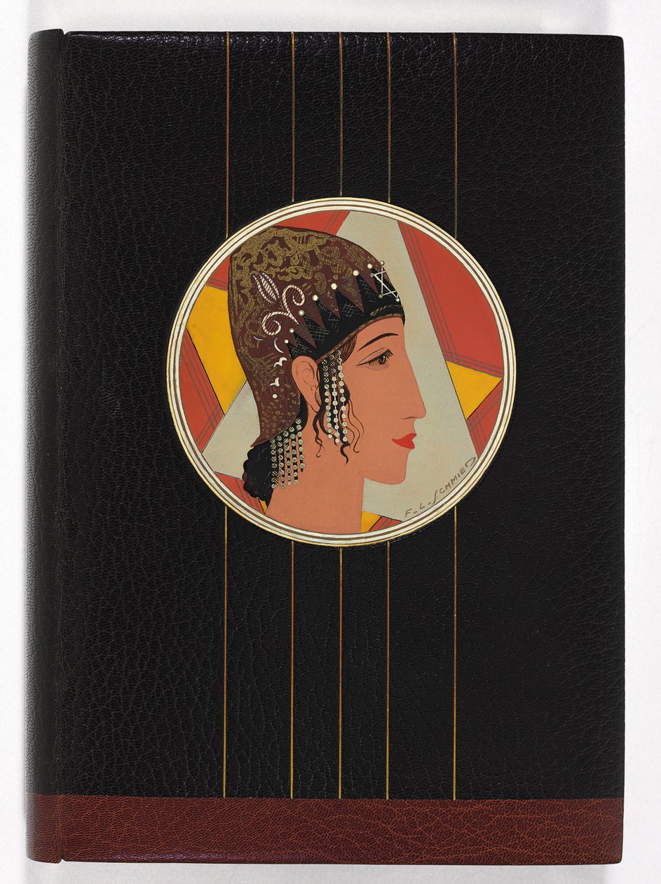 ``所罗门之歌&39;&39;的装订，让·杜南（Jean Dunand）（1877-1942）的漆，乔治·克里特（George Crette）（1893-1969）的装订 作者 弗朗索瓦·路易斯（后）铁匠