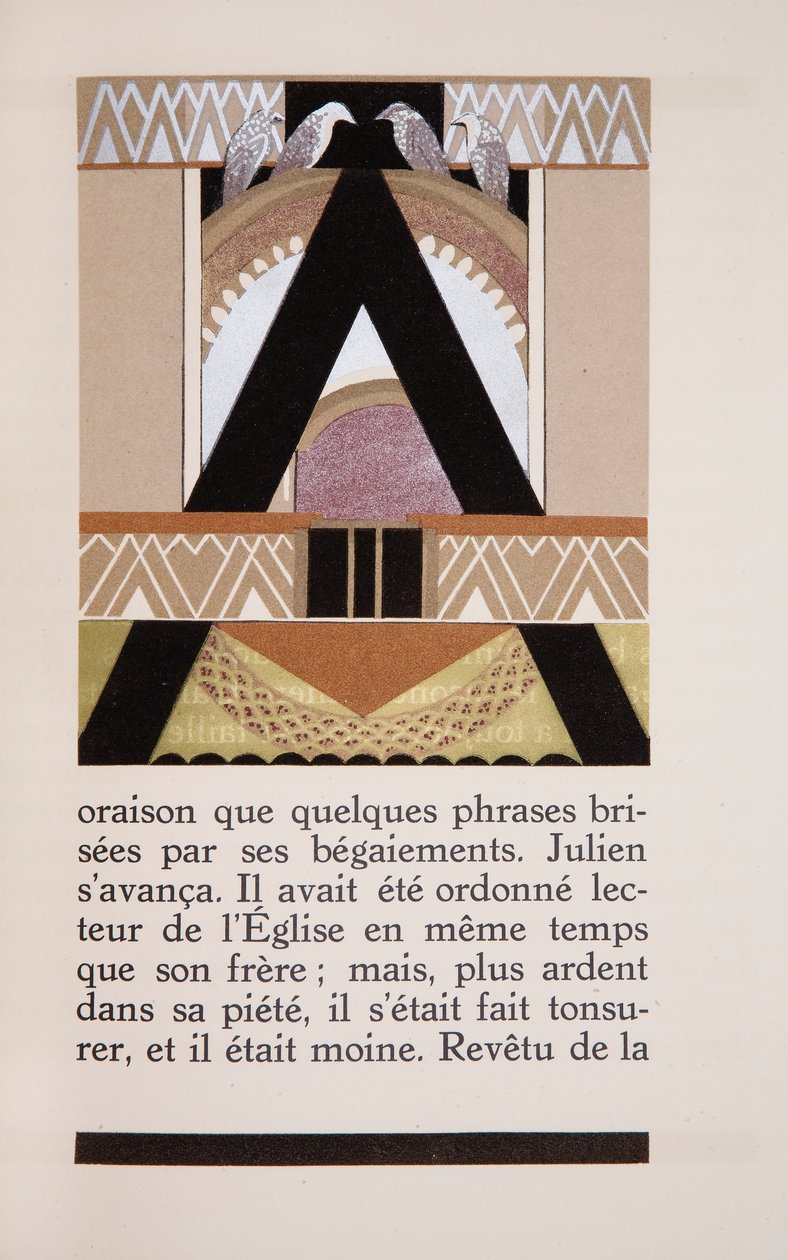 阿尔弗雷德·维尼（Alfred Vigny）的《达芙妮》插图，让·杜南（Jean Dunand）涂漆（1877-1942） 作者 弗朗索瓦·路易斯（后）铁匠