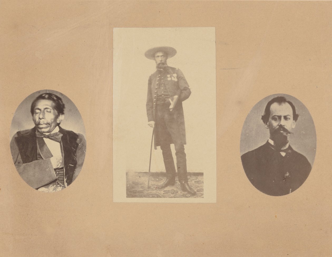 [托马斯-梅哈将军，马克西米利安皇帝，米拉蒙将军]，1867年。 作者 弗朗索瓦·奥伯特