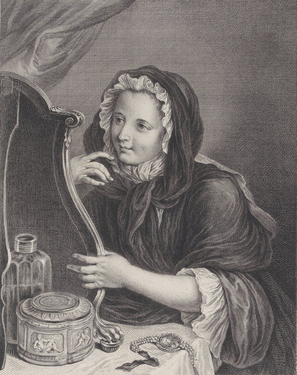 娇媚的寡妇》，1724年。 作者 弗朗索瓦·伯纳德·勒皮西
