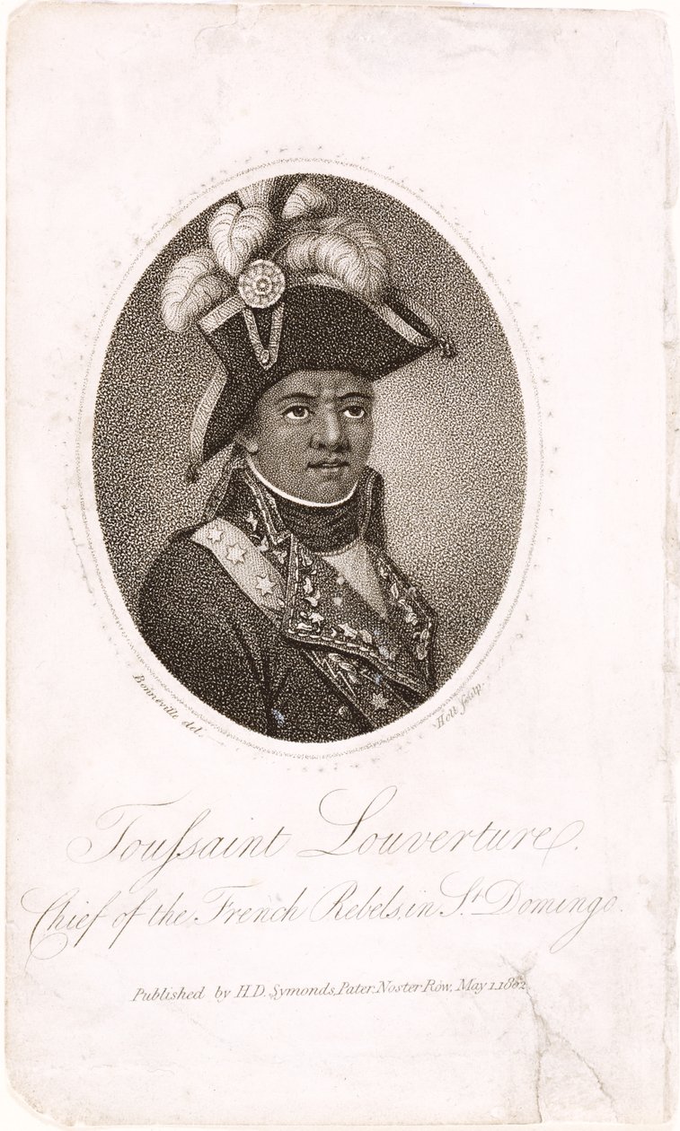 Toussaint Louverture（c.1743-1803）圣多明各法国叛军的酋长，由Holl，pub雕刻。由HD Symonds，1802（蚀刻和雕刻） 作者 弗朗索瓦·邦纳维尔