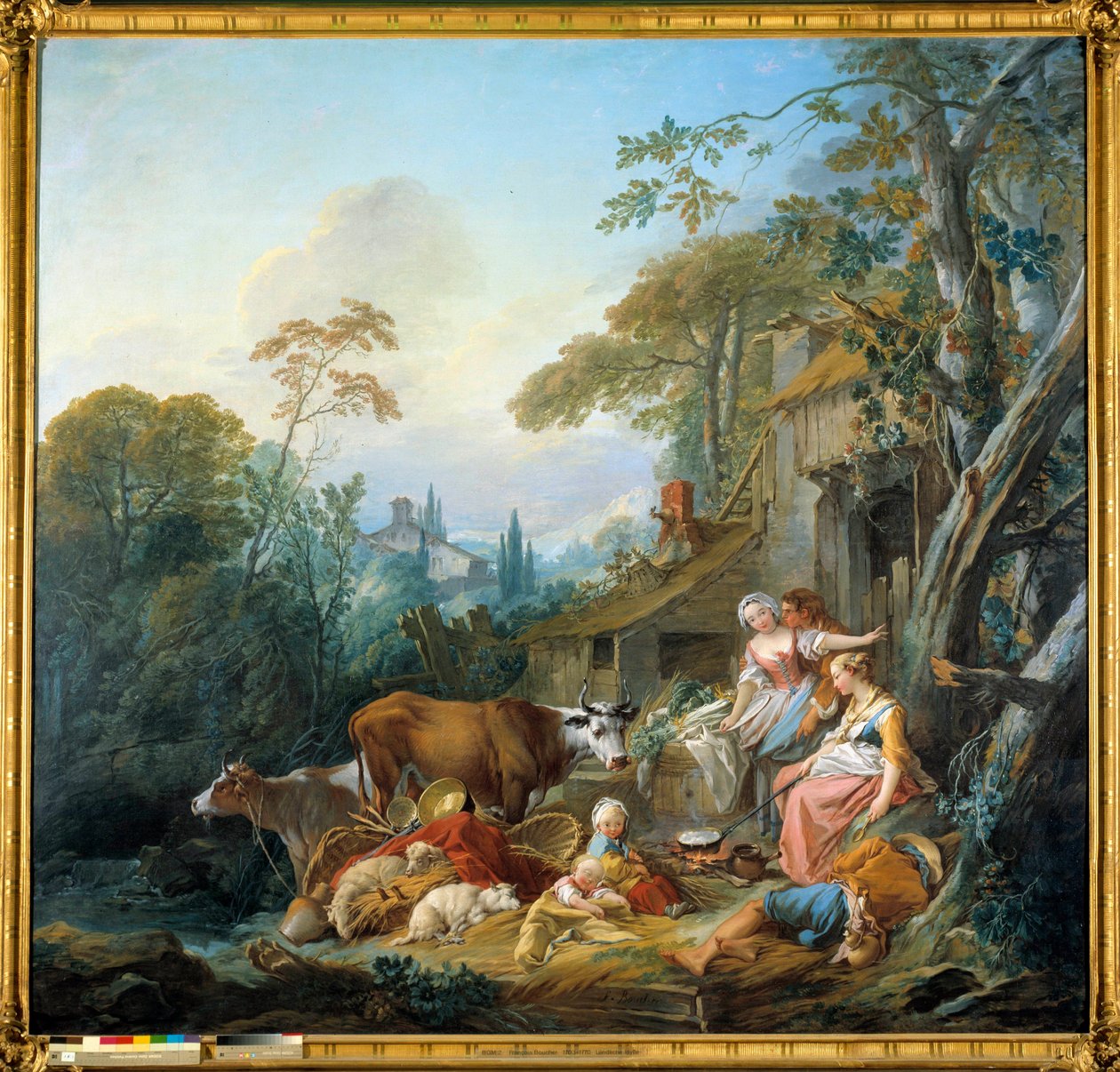 乡村的幸福 画作：弗朗索瓦-布歇（1703-1770） 1735年 慕尼黑。巴伐利亚州 作者 弗朗索瓦·布歇
