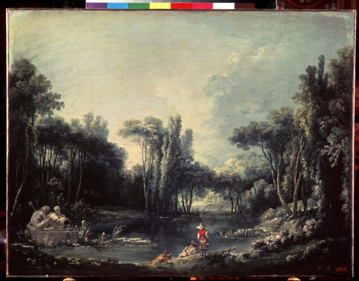 "池塘边的风景》（Paysage a l