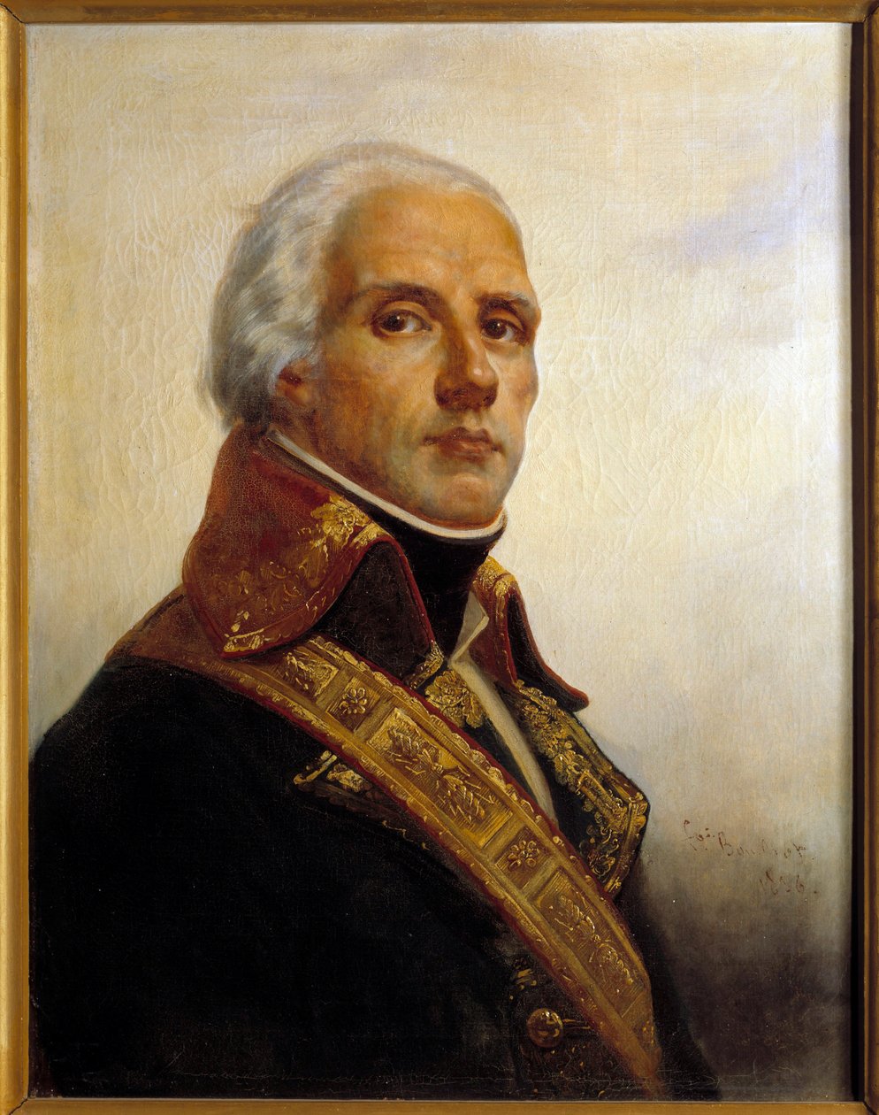 Joseph Christophe Coquille Dugommier (1736-1794)的肖像 画家：Francois Bouchot (1800-1842) 1836年 太阳。0,72 x 0,55 米 作者 弗朗索瓦·布肖