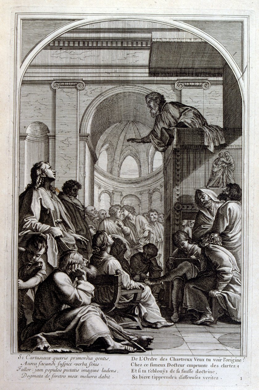 Engraving by Francois Chauveau 1680 