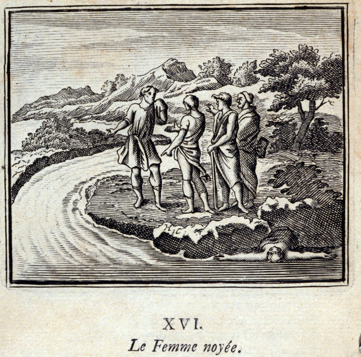 诺伊女人》。Jean de La Fontaine (1621-95)的寓言。插图：François Chauveau（1613-1676）。1728年的版本。 作者 弗朗索瓦·夏维