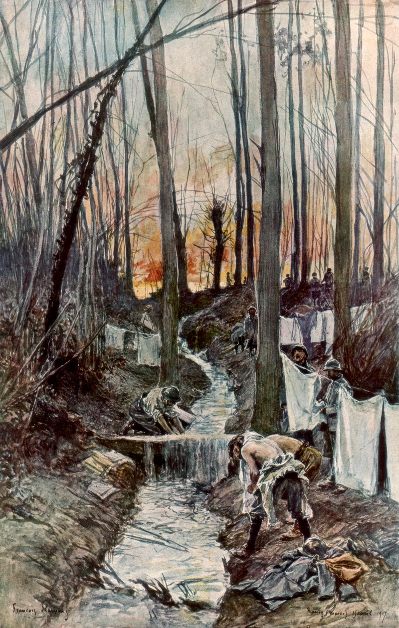 1917年4月15日，在Roucy Aisne的树林中，1926年。 作者 弗朗索瓦·弗拉蒙