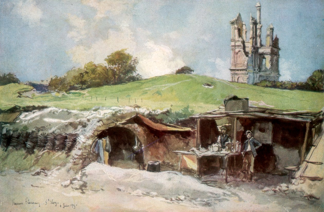 1915年6月6日，法国Artois的Mont St Eloi营救站 作者 弗朗索瓦·弗拉蒙
