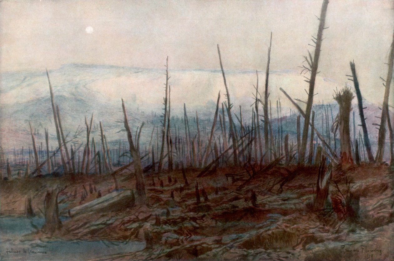 克罗讷悬崖，c1917，1926年。 作者 弗朗索瓦·弗拉蒙