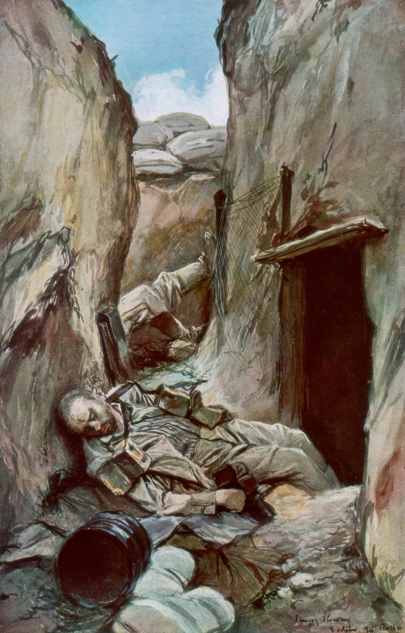 1915年10月，法国，香槟，Perthes的被征服战19，1926年。 作者 弗朗索瓦·弗拉蒙