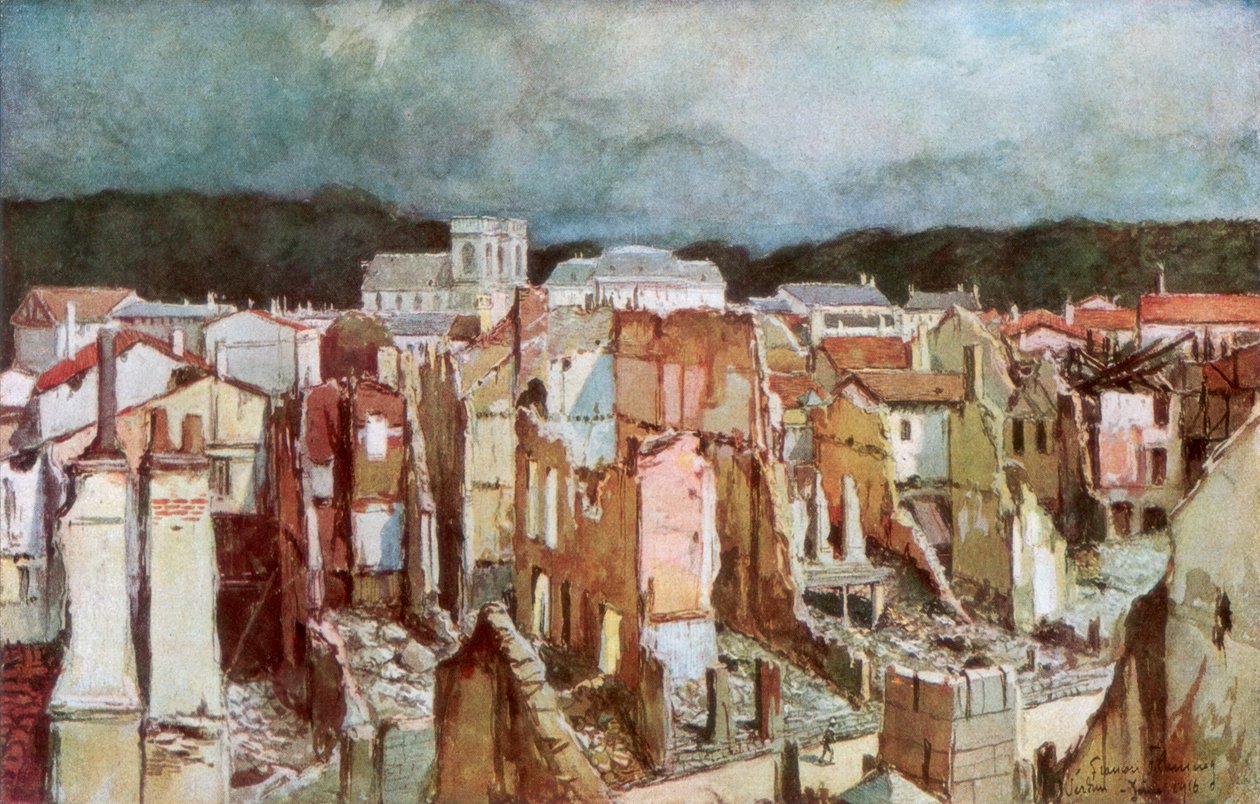 凡尔登遗址，1916年6月，1926年。 作者 弗朗索瓦·弗拉蒙
