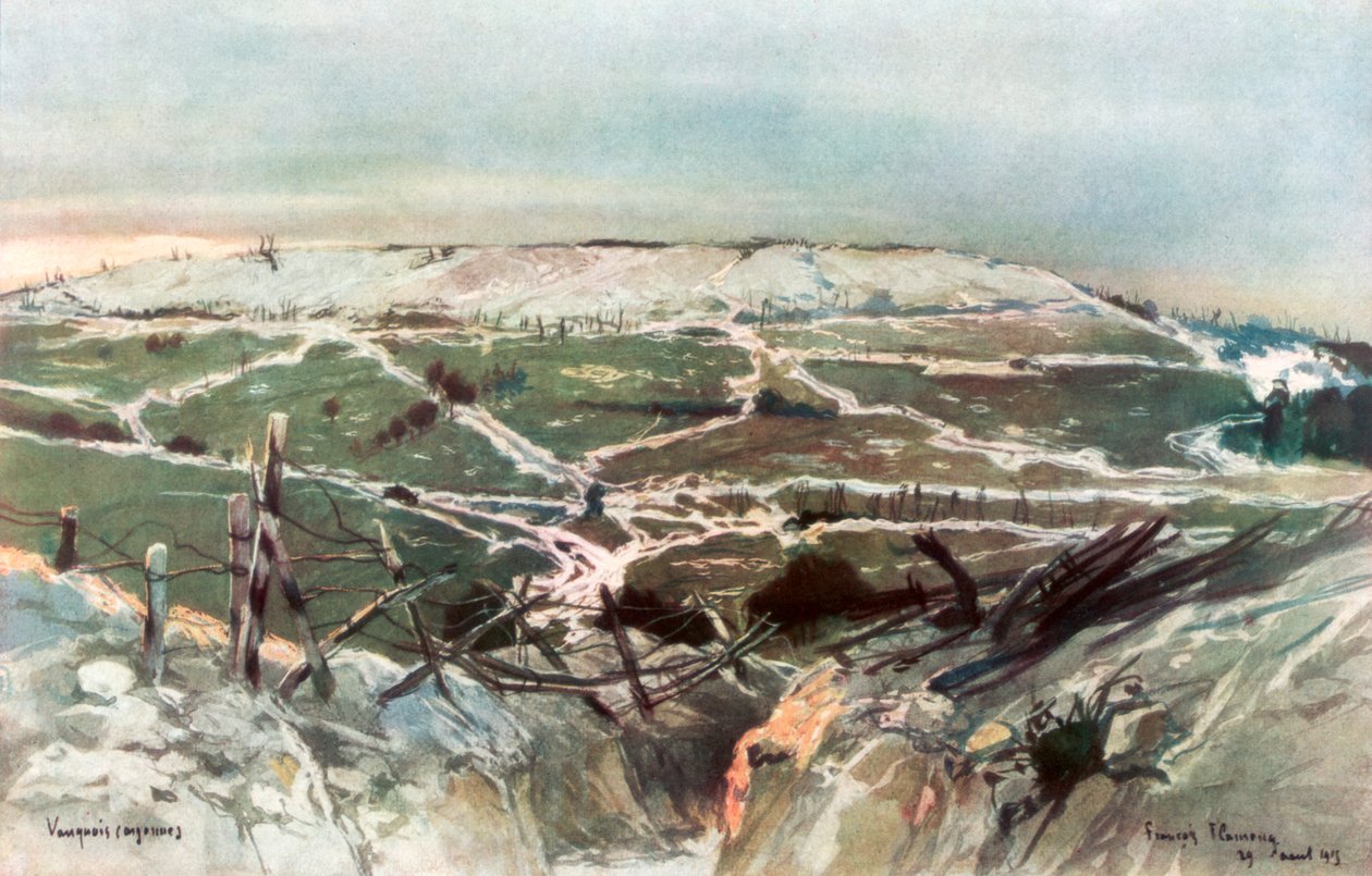 沃克（Vauquois），1915年8月29日， 作者 弗朗索瓦·弗拉蒙