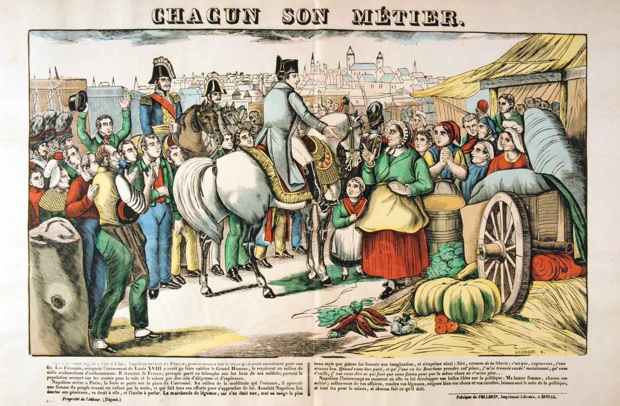 拿破仑（Napoleons）1815年，约1835年从厄尔巴岛（Elba）返回巴黎 作者 弗朗索瓦·乔治