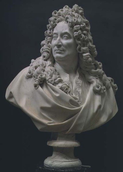 尼古拉-博伊洛（1636-1711）的半身像（大理石）。 作者 弗朗索瓦吉拉东