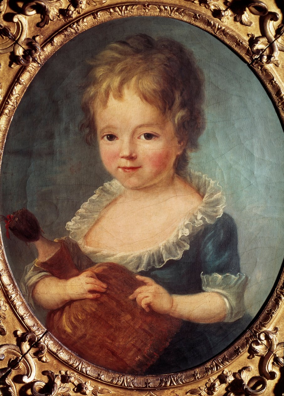 Fille a la poupee 画作，Francois Hubert Drouais（1727-1775） 18世纪。巴黎，Cognacq博物馆 杰伊。 作者 弗朗索瓦·休伯特·杜埃