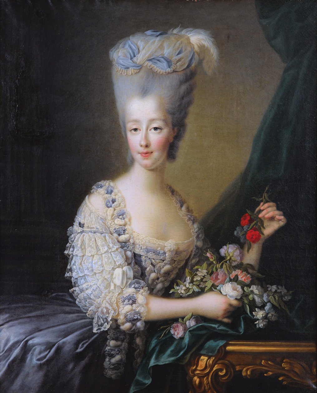 法文：Marie-Thérèse de Savoie（1756-1805 年）阿图瓦女伯爵 萨瓦的玛丽-特雷莎，阿图瓦女伯爵（1756-1805 年）74 和 84 中的 Syko 肖像来自 FNF 作者 弗朗索瓦·休伯特·杜埃