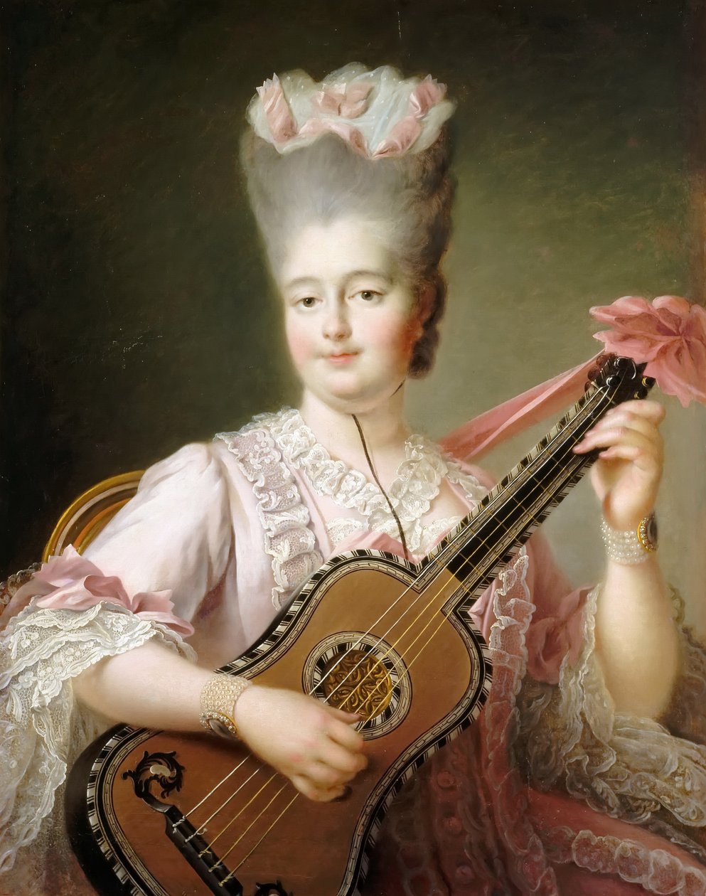 法国玛丽·克洛蒂尔德（Marie Clotilde）1759-1802年，撒丁岛女王 作者 弗朗索瓦·休伯特·杜埃