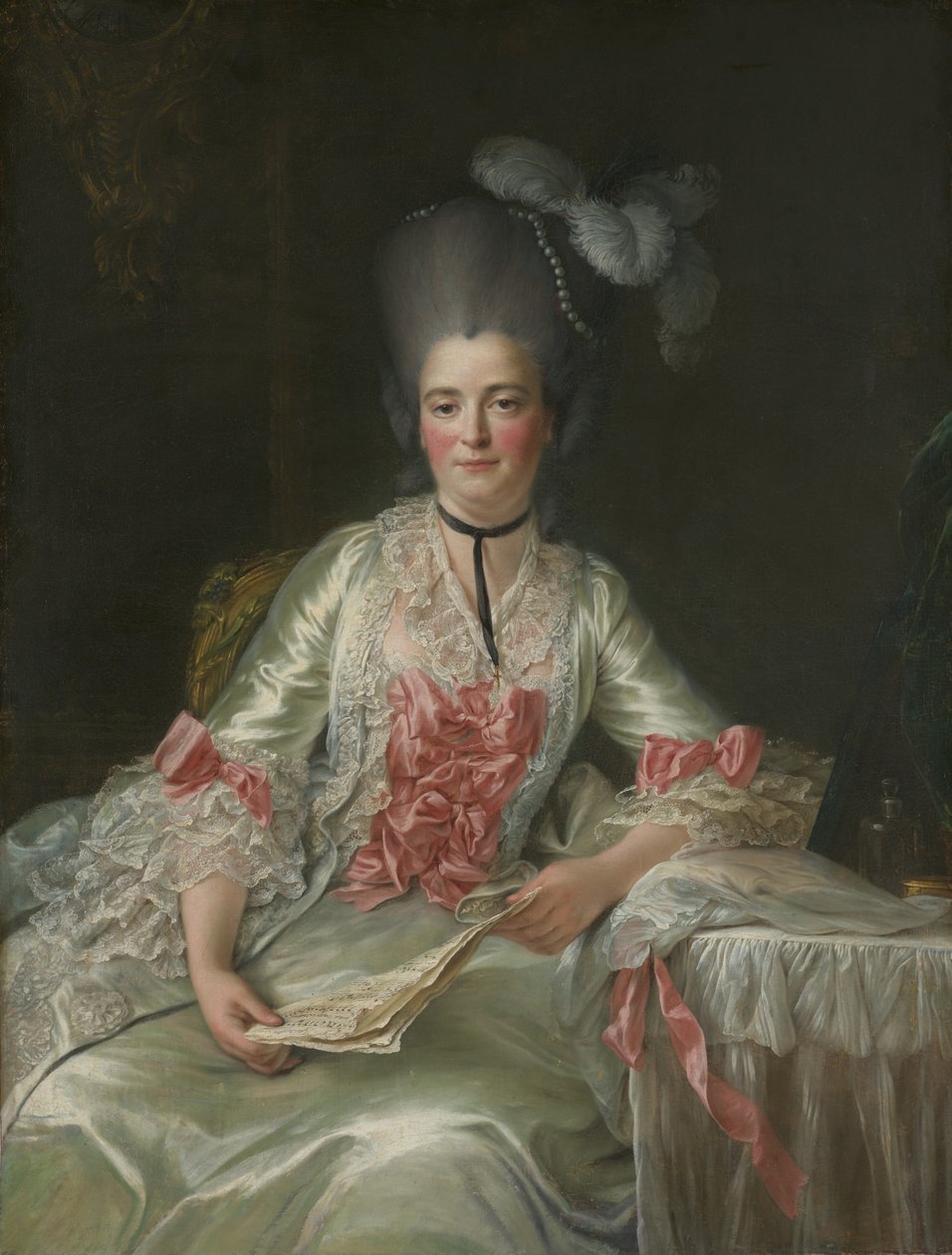 玛丽·林多（Marie Rinteau），被称为凡尔赛小姐，1761年。 作者 弗朗索瓦·休伯特·杜埃