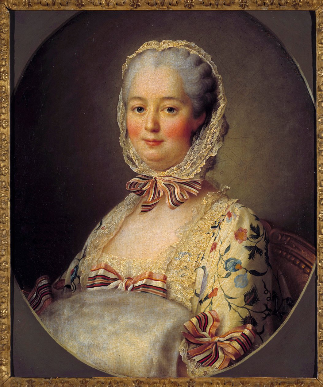蓬巴杜侯爵夫人珍妮·安托瓦内特·泊松 (Jeanne Antoinette Poisson) 的肖像 作者 弗朗索瓦·休伯特·杜埃