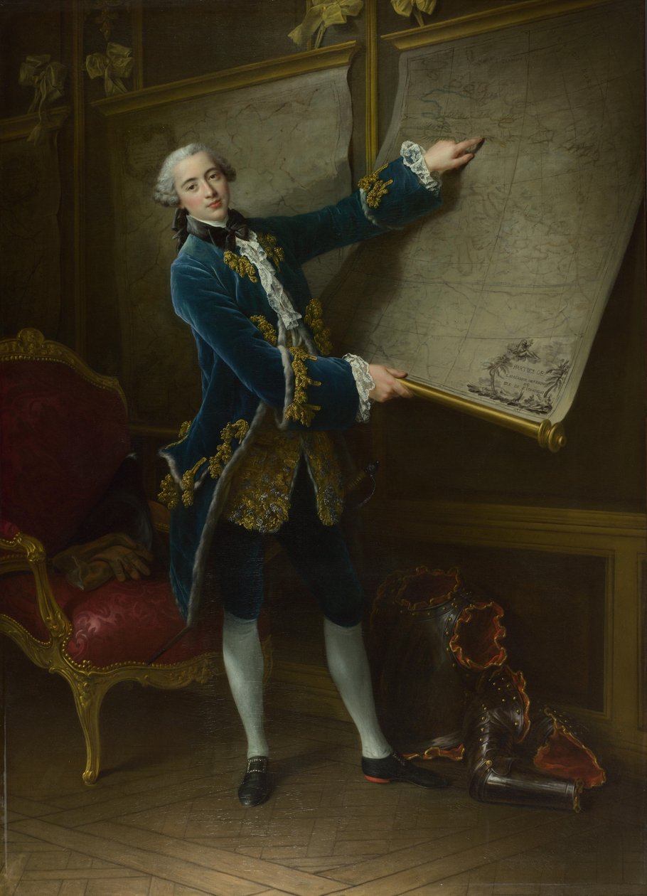 Comte de Vaudreuil，1758年 作者 弗朗索瓦·休伯特·杜埃
