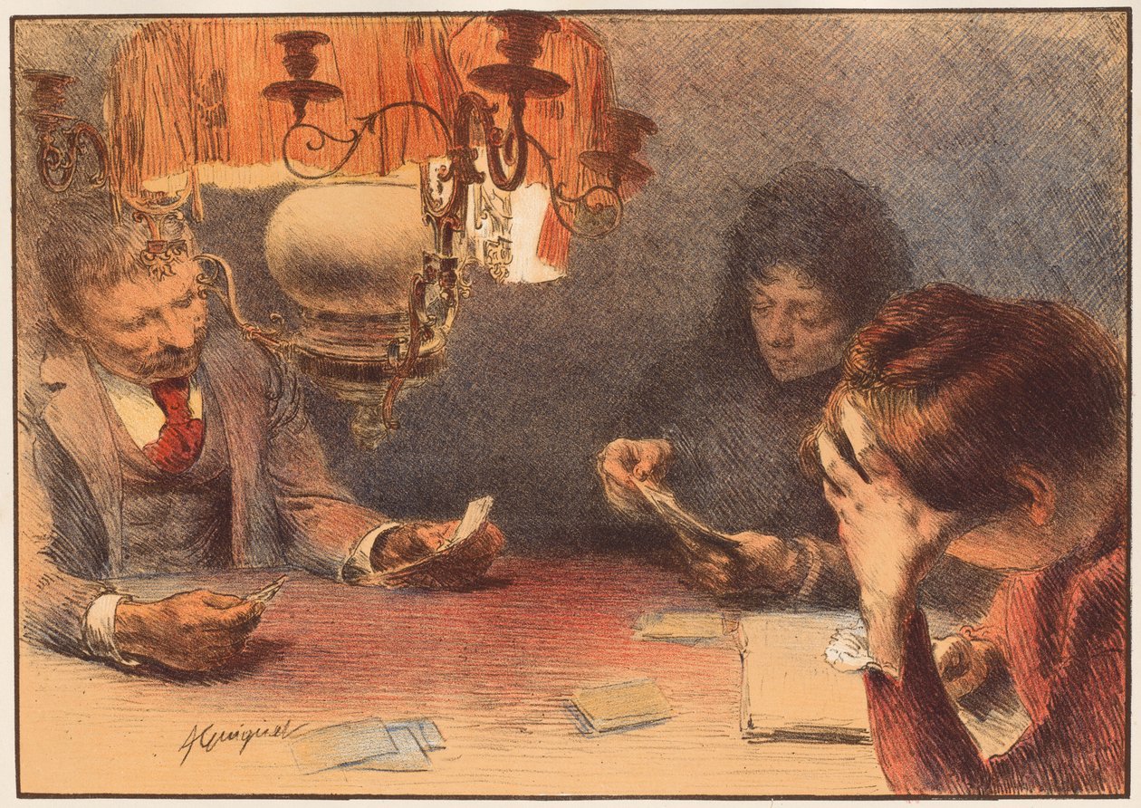 灯，1899年。 作者 弗朗索瓦·约瑟夫·吉格