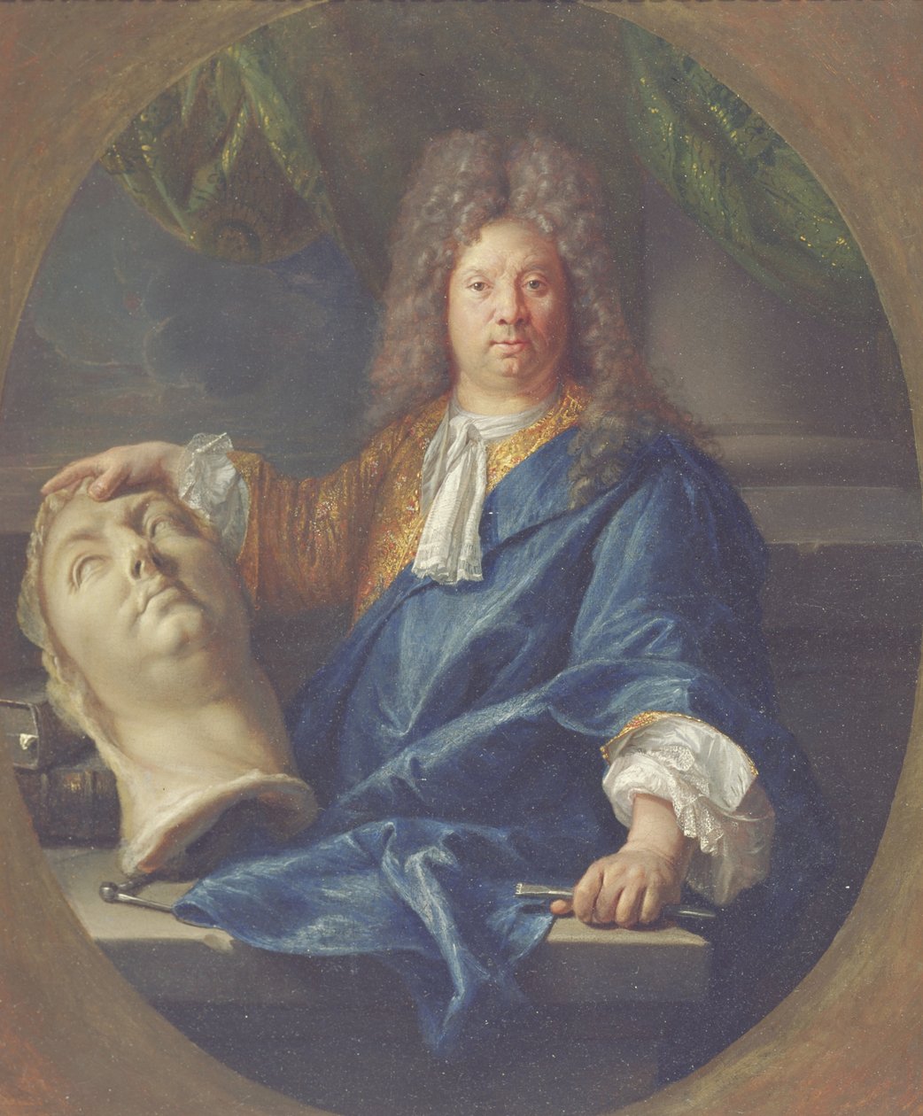 Antoine Coysevox，1701年的肖像 作者 弗朗索瓦·茹韦内（Francois Jouvenet）