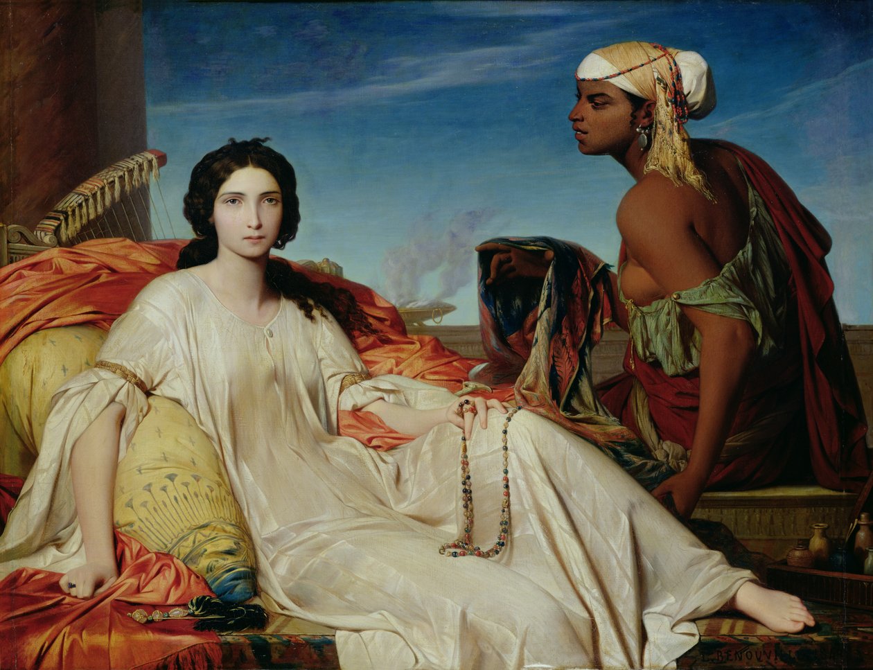 Odalisque，1844年 作者 弗朗索瓦·利昂·本努维尔