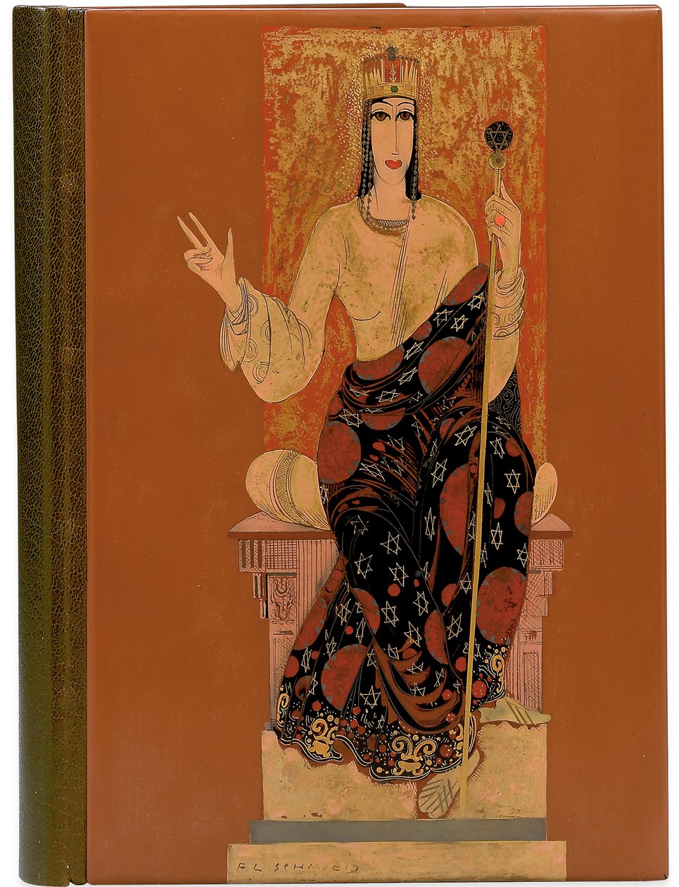 让·杜南（Jean Dunand）（1877-1942）的漆面，所罗门之歌 作者 弗朗索瓦·路易斯（后）铁匠