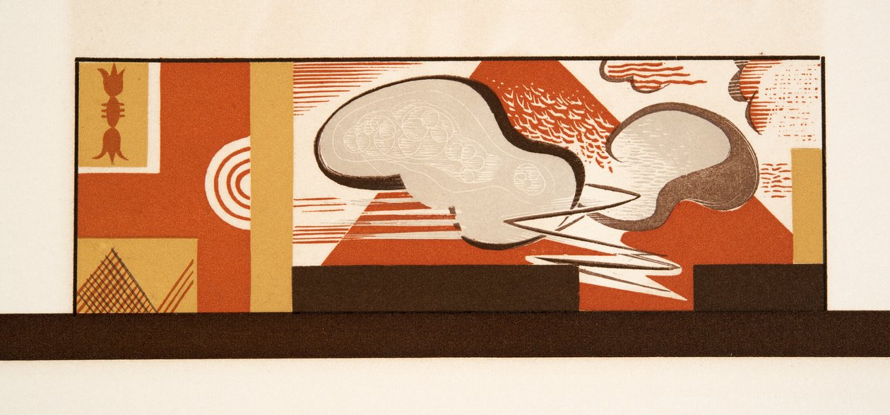 从Aeschylus，酒吧束缚的普罗米修斯的图示。 1941年（模版印刷） 作者 弗朗索瓦路易斯史密斯