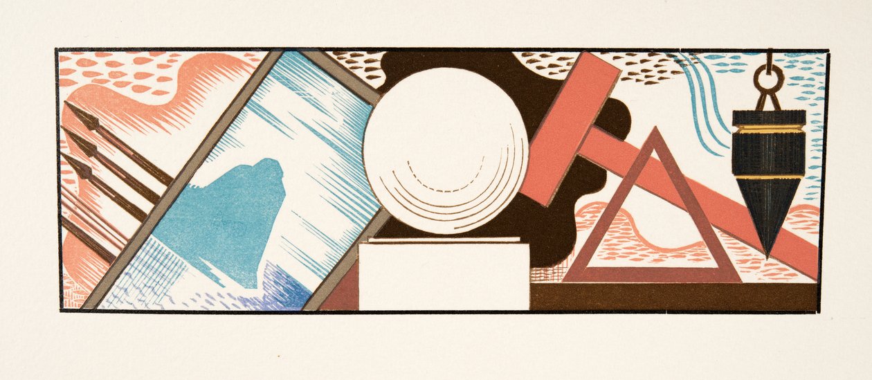 从Aeschylus，酒吧束缚的普罗米修斯的图示。 1941年（模版印刷） 作者 弗朗索瓦路易斯史密斯