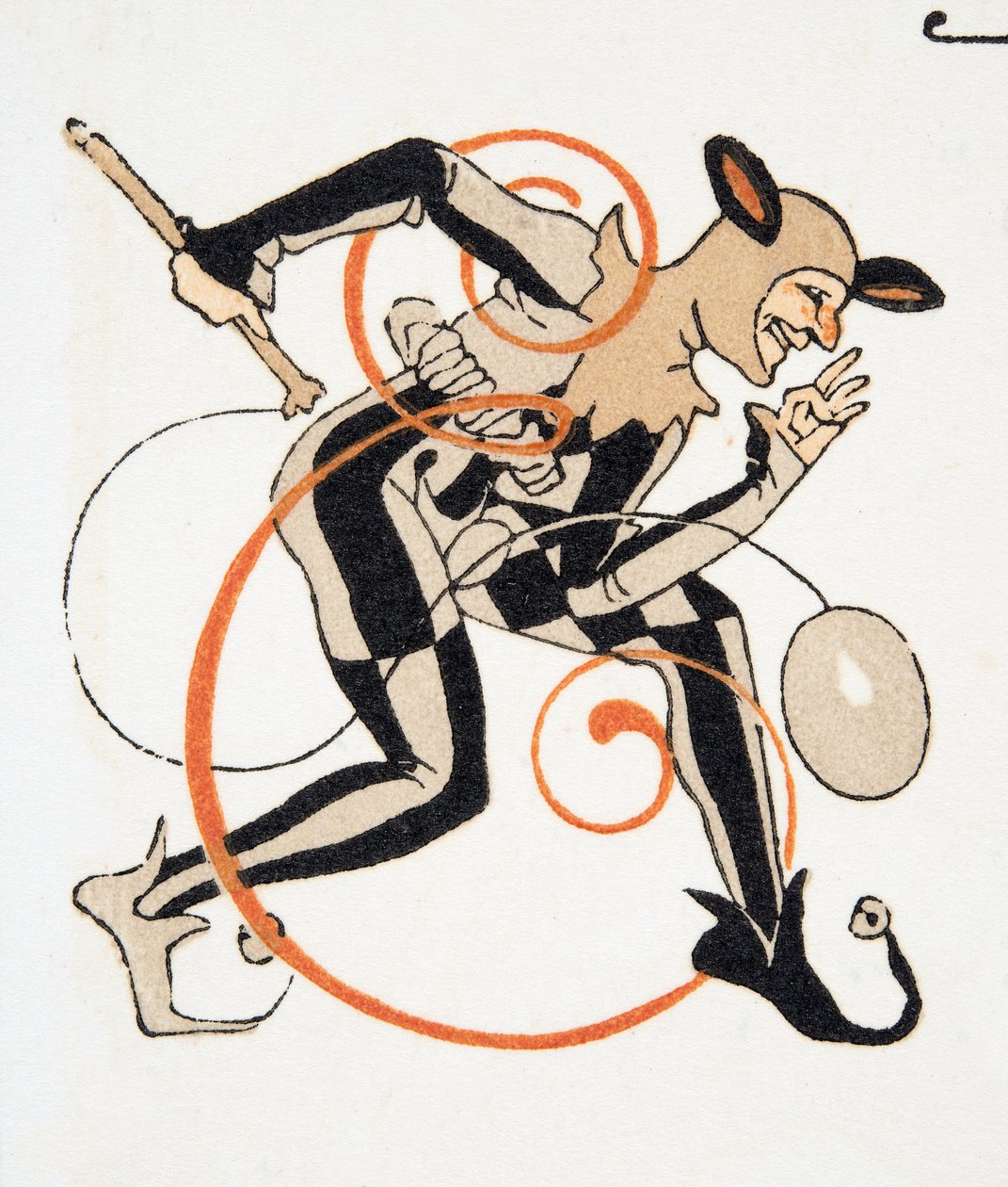 来自人物de Comedie，酒吧的字母E. 1922年（模版印刷） 作者 弗朗索瓦路易斯史密斯