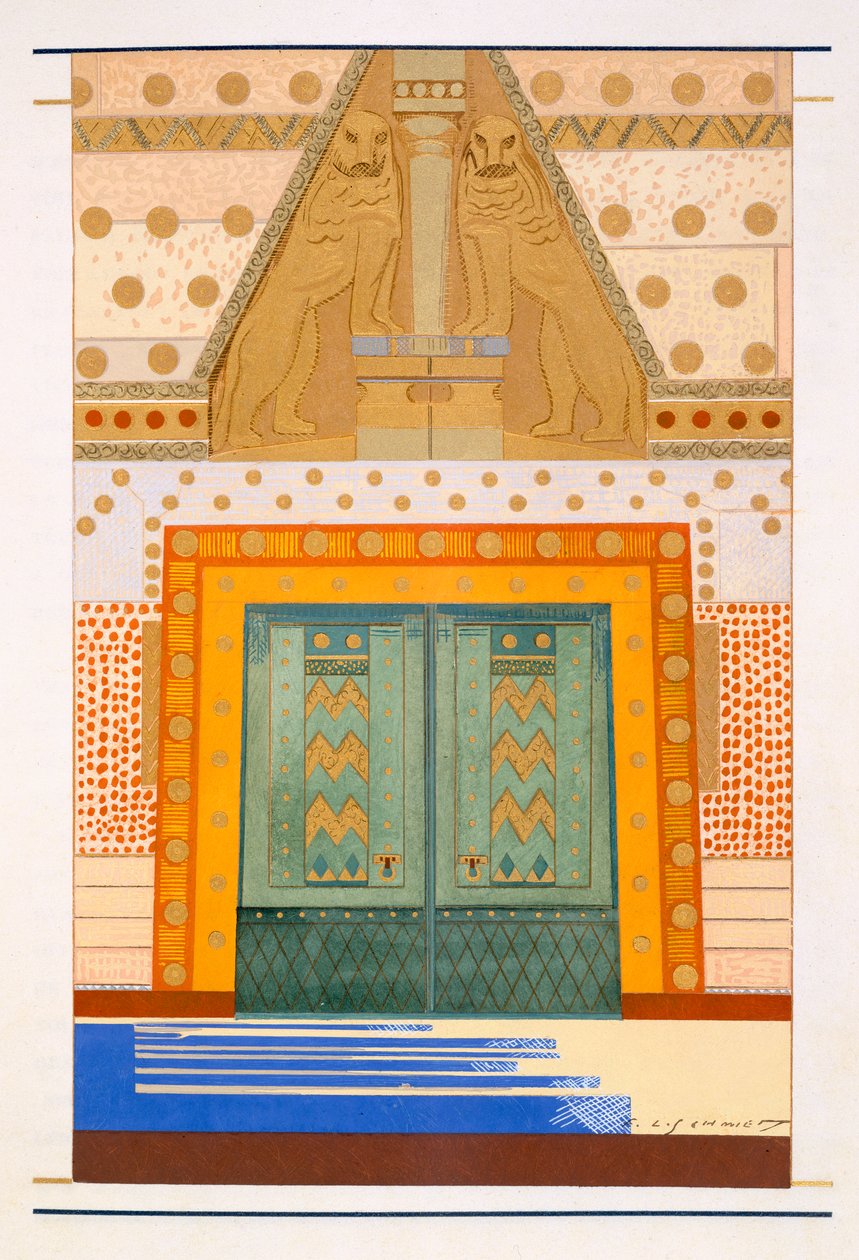 特洛伊的门户，荷兰的“L&39;Odyssee”插图，由Victor Berard翻译，1929-33 作者 弗朗索瓦路易斯史密斯