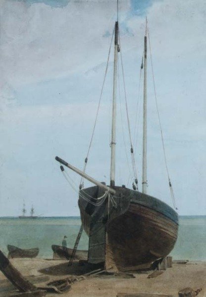 交易: Lugger and Boats 作者 弗朗索瓦·路易斯·托马斯·弗朗西亚