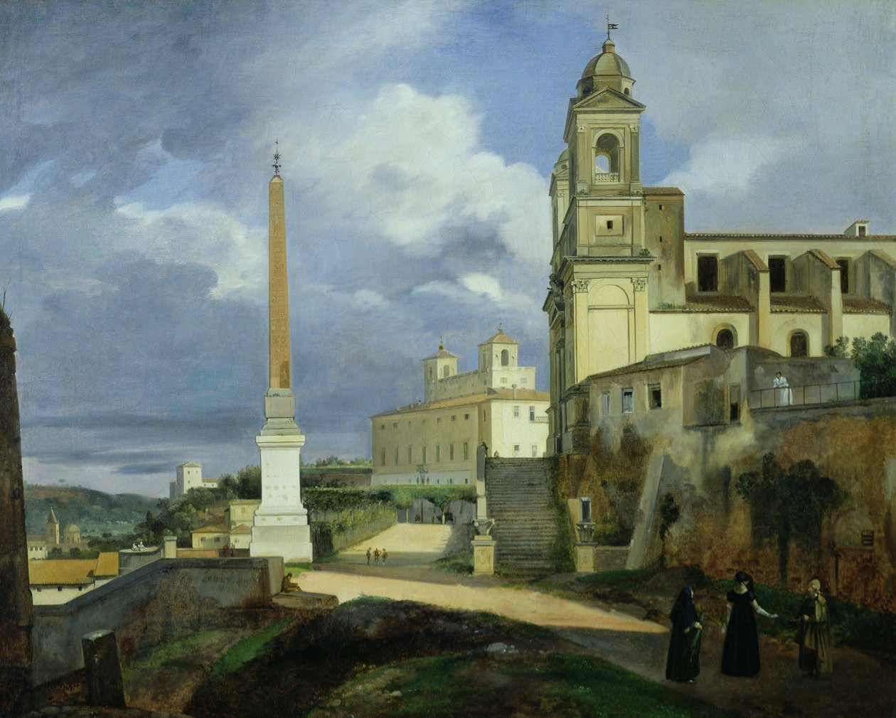Trinita dei Monti和Villa Medici，罗马 作者 弗朗索瓦·马里乌斯·格兰内特