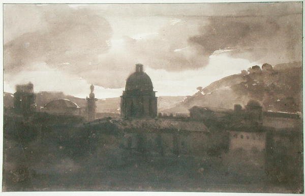 从Santa Trinita dei Monti（纸上的墨水洗）罗马的视图 作者 弗朗索瓦·马里乌斯·格兰内特