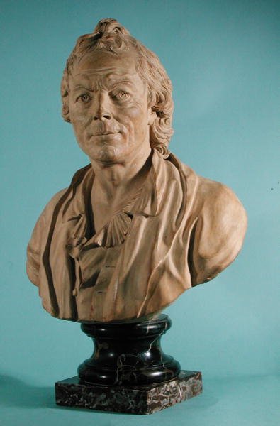Christoph Wilibald Gluck的半身像（1714-87）（石膏） 作者 弗朗索瓦·马丁