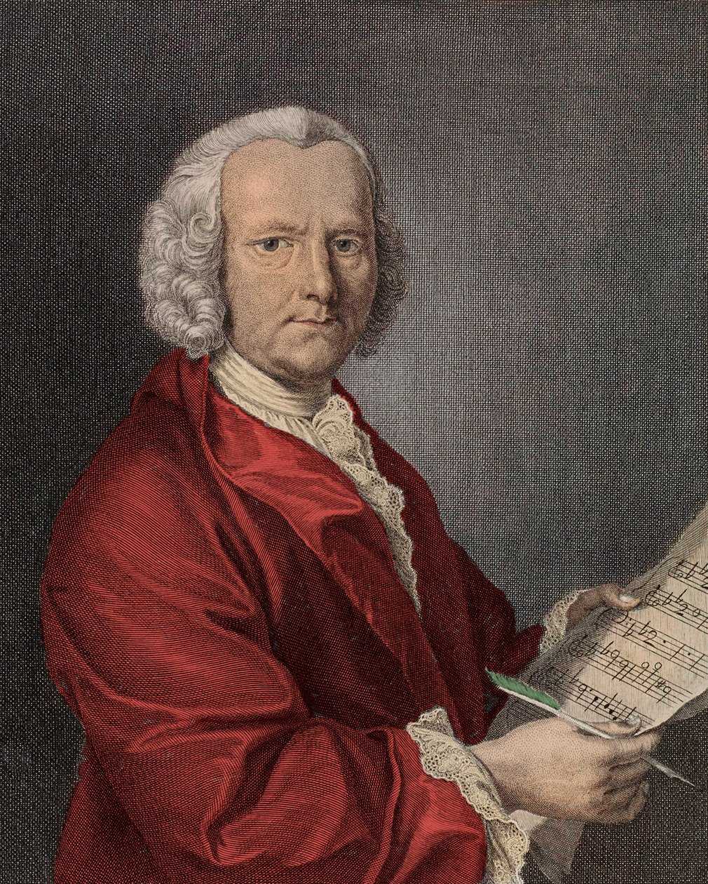 费施 (1687-1761) 弗朗索瓦·拉凯夫 (Fesch) 雕刻的威廉肖像 作者 弗朗索瓦·莫雷隆拉洞