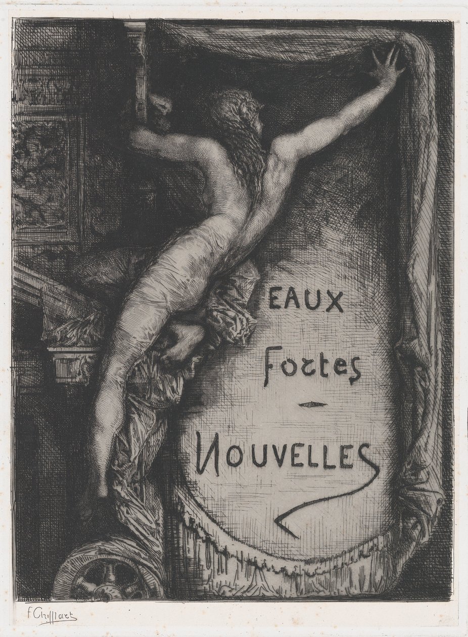 Eaux Fortes Nouvelles的封面，19世纪末。 作者 弗朗索瓦·尼古拉斯·奇夫拉特