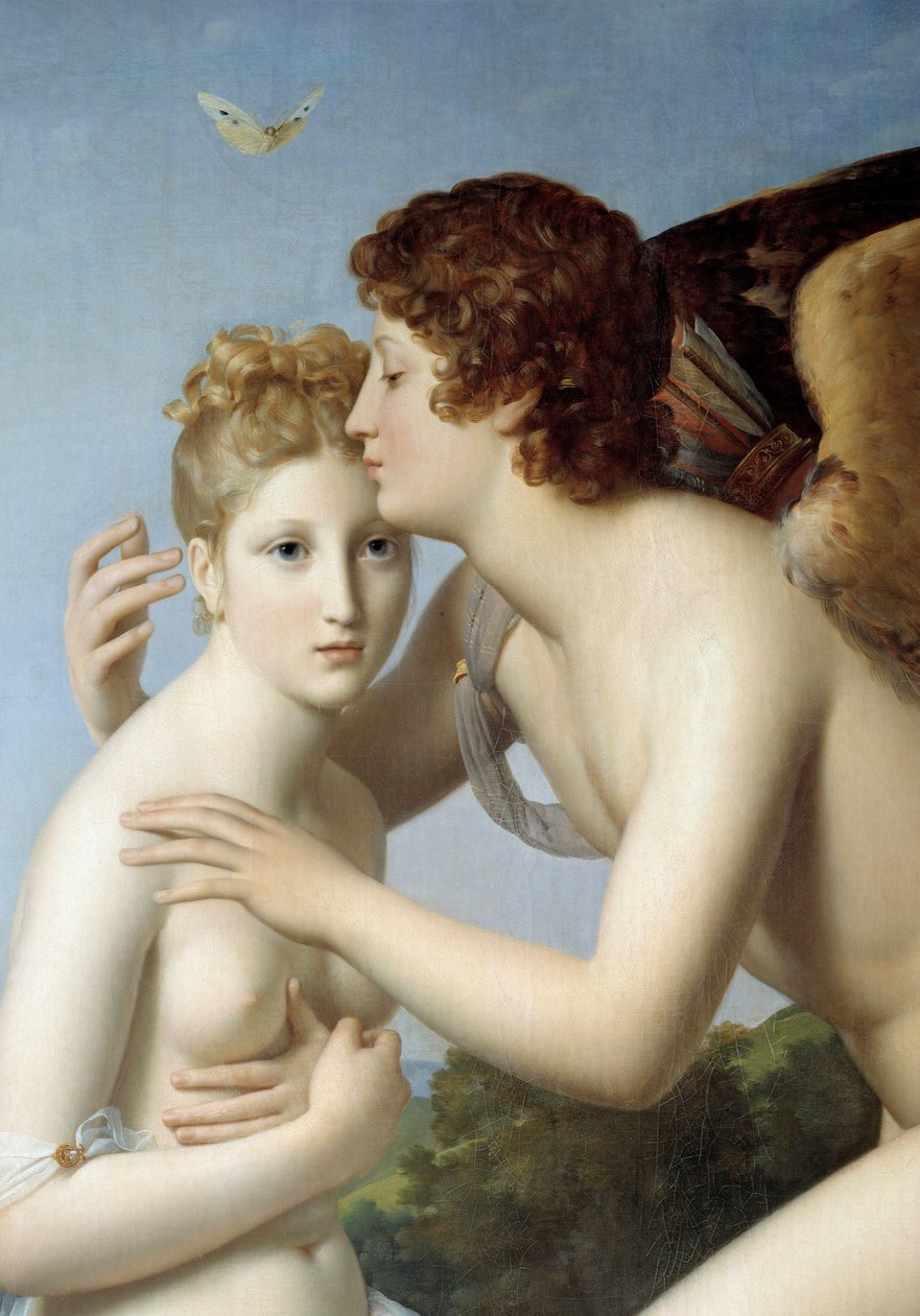 Psyche and Love Detail. Painting by Francois Gerard (1770-1837) 1798 Sun. 1,86x1,32 m 作者 弗朗索瓦·帕斯卡尔·西蒙·杰拉德男爵