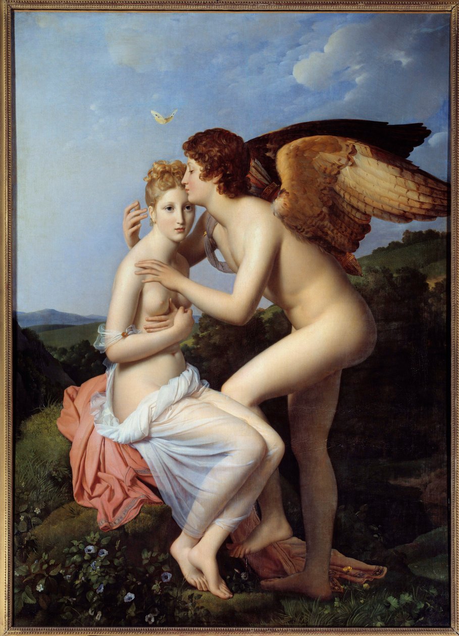 Psyche and Love 画作：Francois Gerard (1770-1837) 1798年 太阳。1,86x1,32 m 作者 弗朗索瓦·帕斯卡尔·西蒙·杰拉德男爵