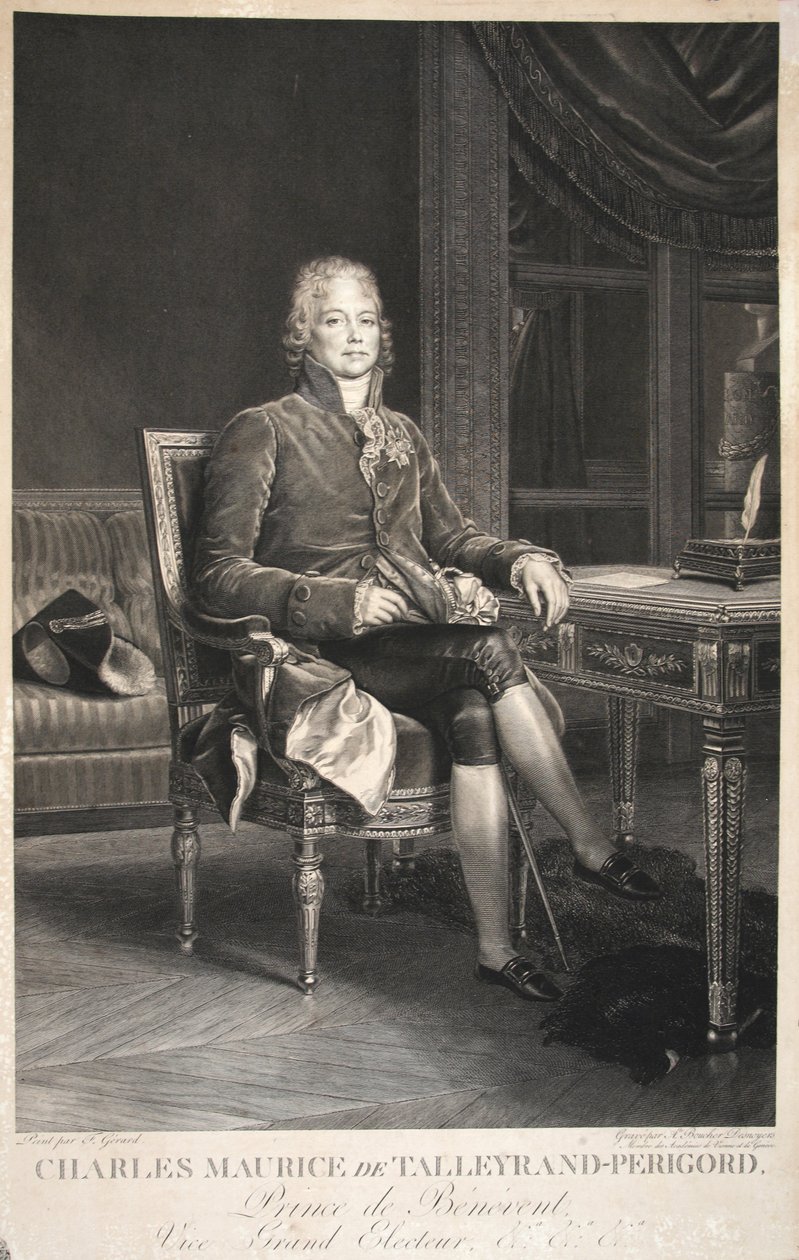 Charles Maurice de Talleyrand-Perigord，贝内文托王子，副大选，酒吧。 1809 作者 弗朗索瓦·帕斯卡·西蒙·杰拉德