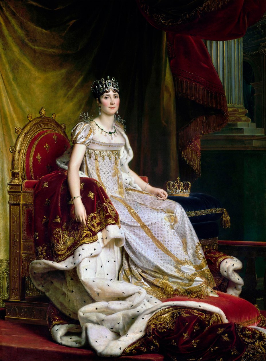 约瑟芬·德·波哈尔奈（Joséphinede Beauharnais），拿破仑·波拿巴（NapoléonBonaparte）的第一任妻子（1763-1814），身着加冕礼，1807-1808年 作者 弗朗索瓦·帕斯卡·西蒙·杰拉德