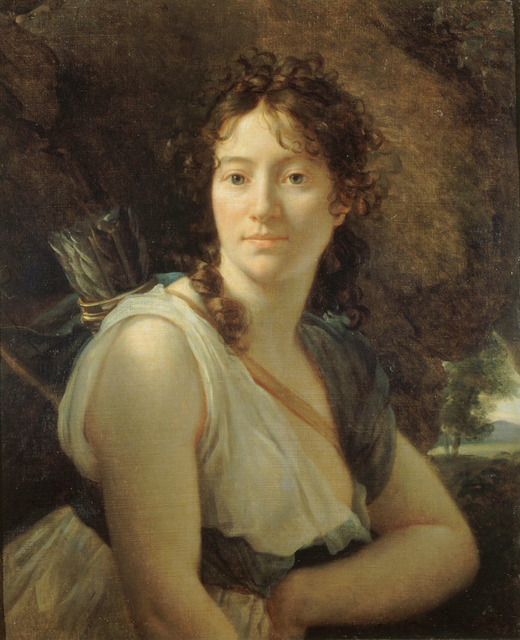 Catherine Josephine Duchesnois的肖像，1777-1835，19世纪初。 作者 弗朗索瓦·帕斯卡·西蒙·杰拉德