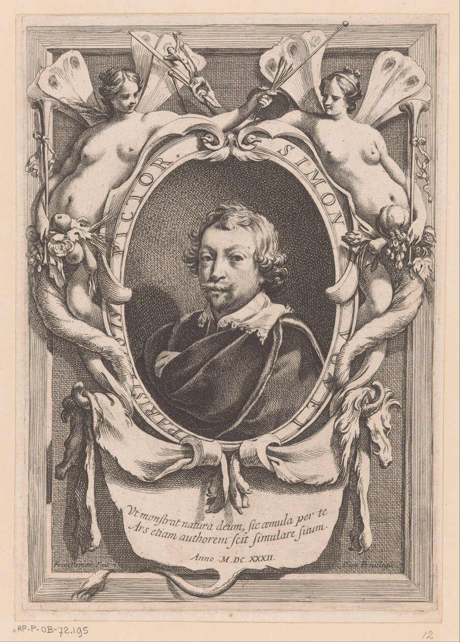 西蒙-武埃肖像
Parisiensis Pictor Simon Vouet（物品上的标题） 作者 弗朗索瓦·佩里尔