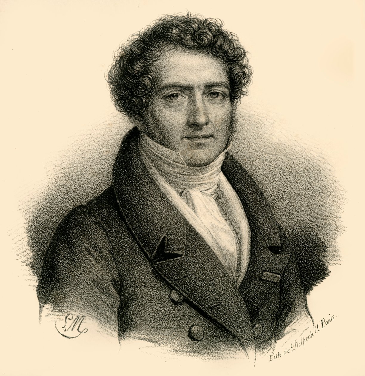 Boieldieu，1775-1834，c1830。 作者 弗朗索瓦·塞拉芬·德尔佩奇