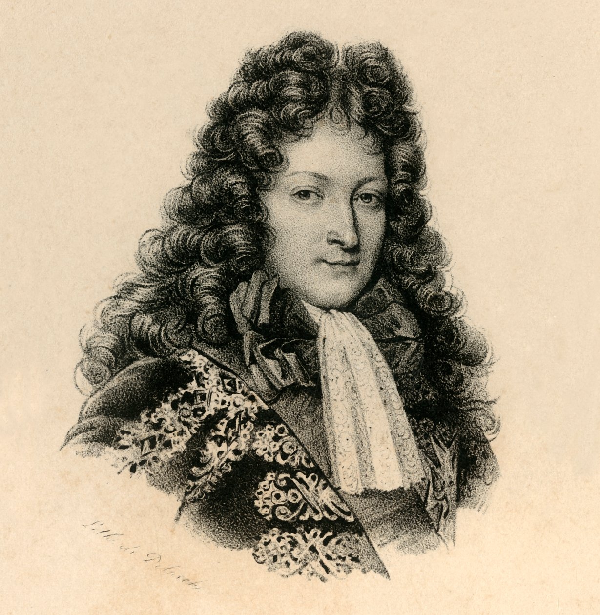 路易十四之子路易·道芬（Louis Dauphin），1661-1711年，c1830。 作者 弗朗索瓦·塞拉芬·德尔佩奇