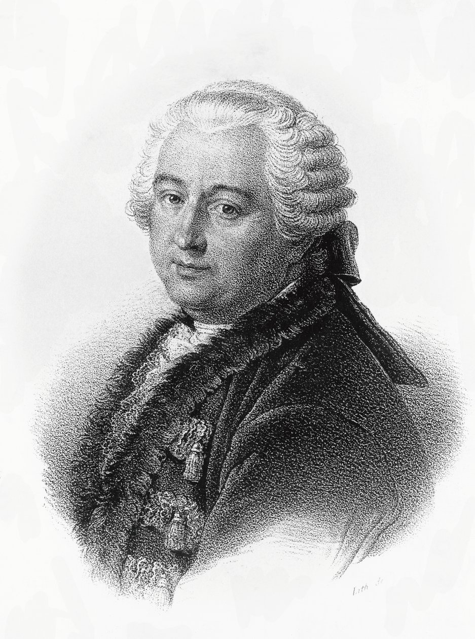 法国作家和哲学家克洛德-阿德里安·爱尔维修 (Claude-Adrien Helvetius，1715-1771 年) 的肖像，由弗朗索瓦-塞拉芬·德尔佩赫 (Francois-Seraphin Delpech，1778-1825 年) 雕刻 作者 弗朗索瓦·塞拉芬·德尔佩奇