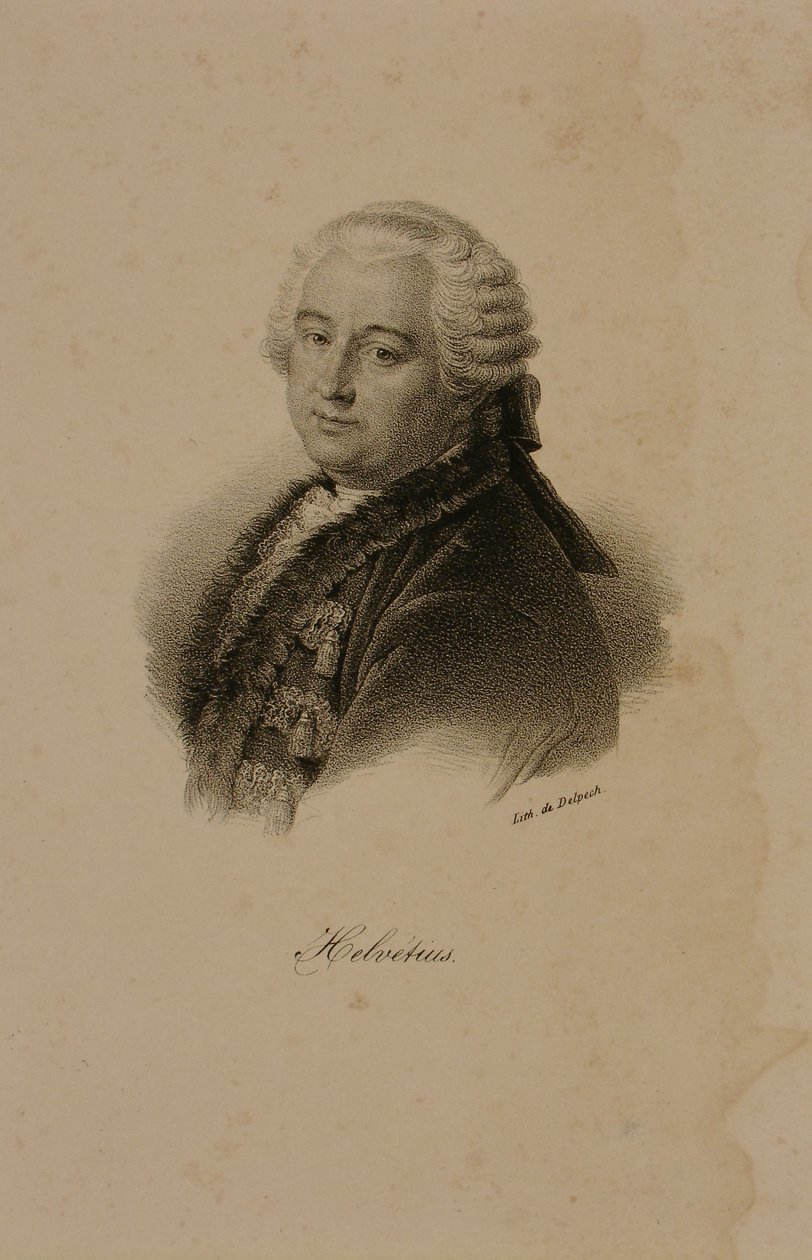 Claude Adrien Helvetius的肖像（1715-71） 作者 弗朗索瓦·塞拉芬·德尔佩奇