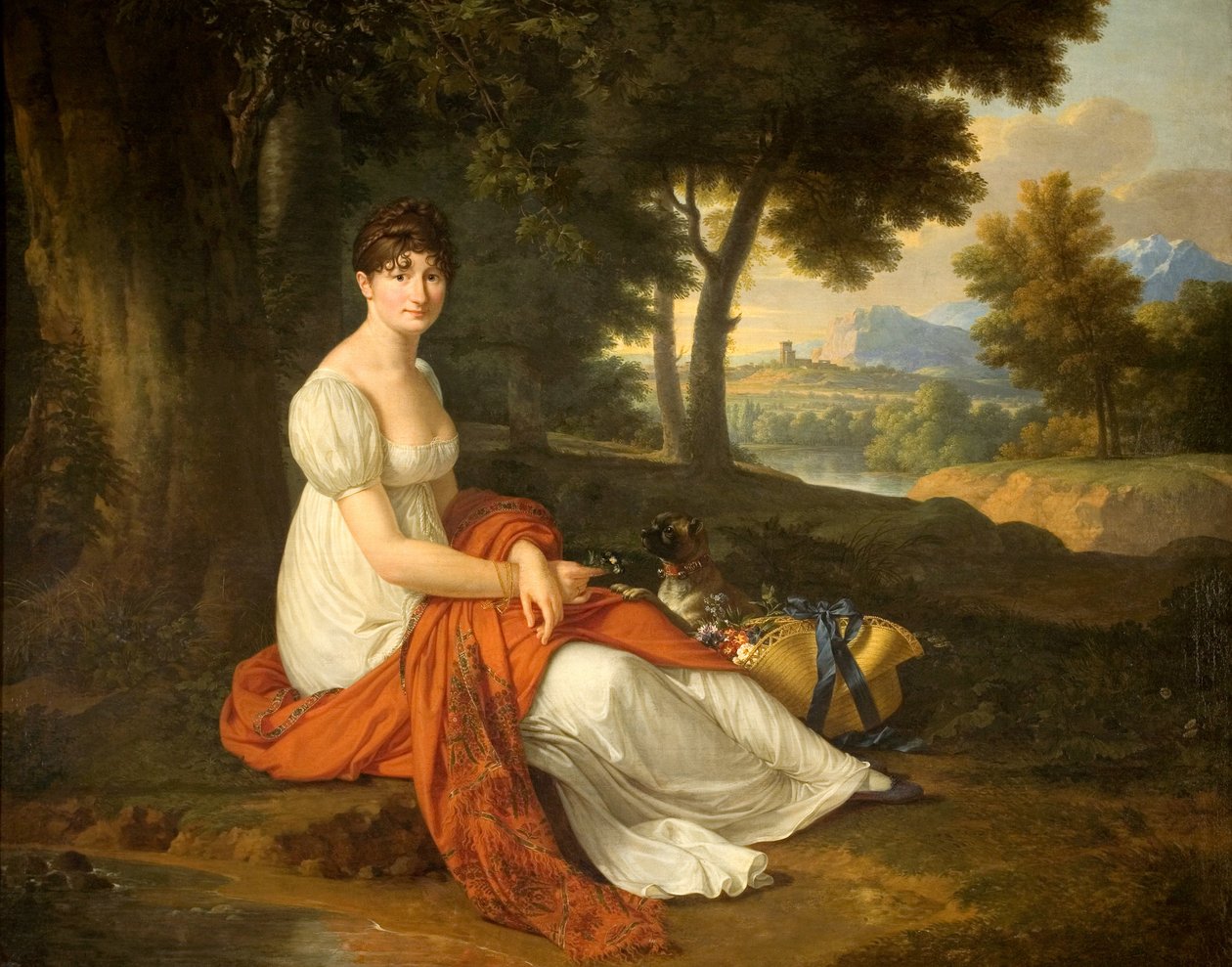 波兰文：米哈乌-斯科特尼基之妻 Elżbieta Skotnicka née Laskiewicz Skotnicka（1781-1849 年）肖像 作者 弗朗索瓦·泽维尔·法布尔